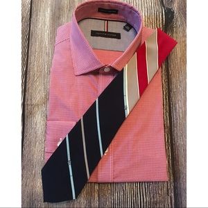 Christian Dior Vintage Red & Blue Tie